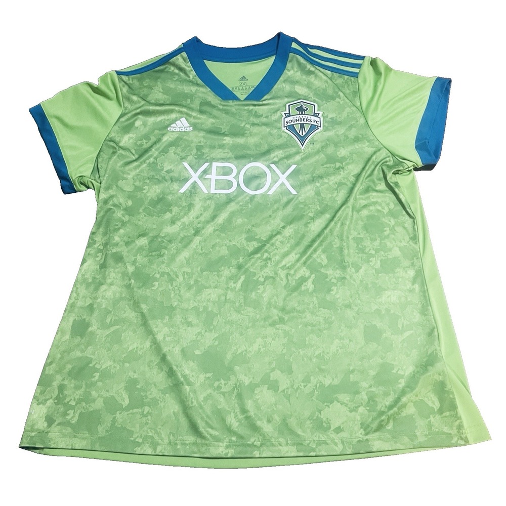 Seattle Sounders FC Adidas XBOX Climalite Jersey Women's 2XL MLS Soccer Green
